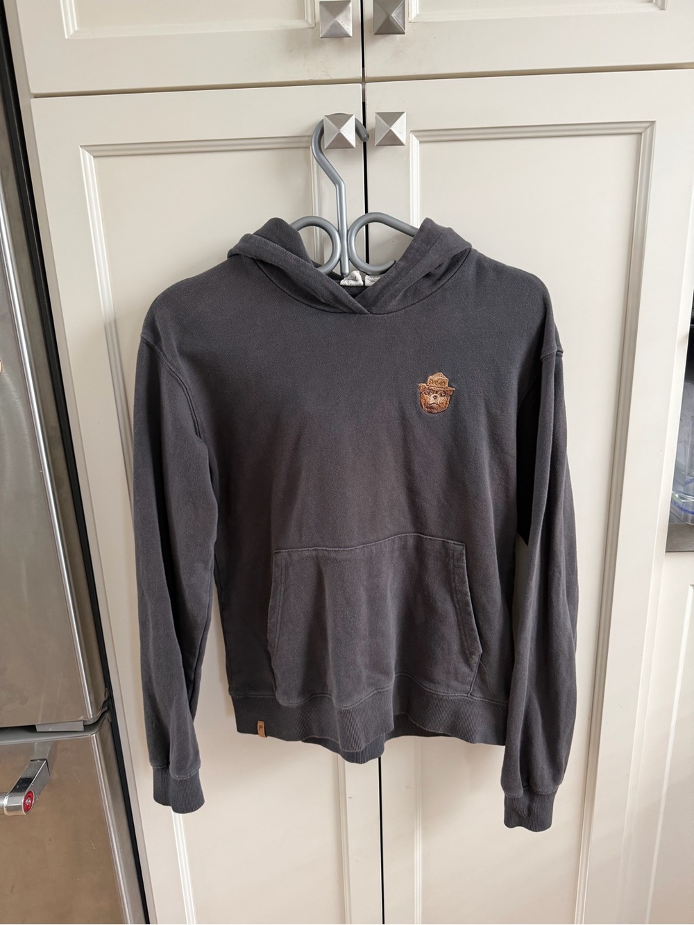 Tentree size xs (fits like a small) smokey bear Hooded Sweatshirt - Charcoal